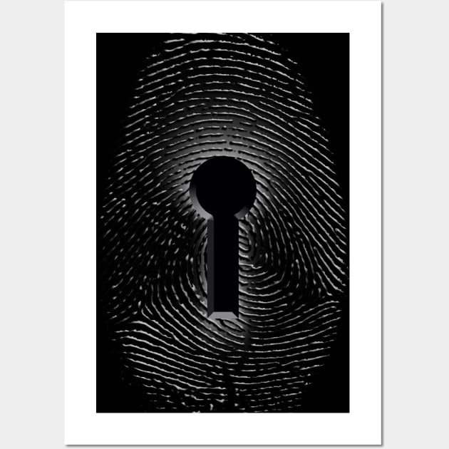 Fingerprint Lock Wall Art by rolffimages